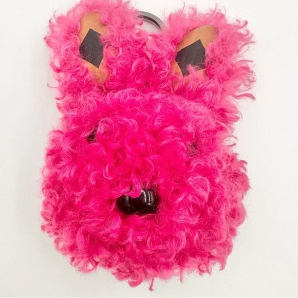 SOLD! MCM FAUX FUR PINK BUNNY BAG CHARM KEYCHAIN - Picture 8 of 10